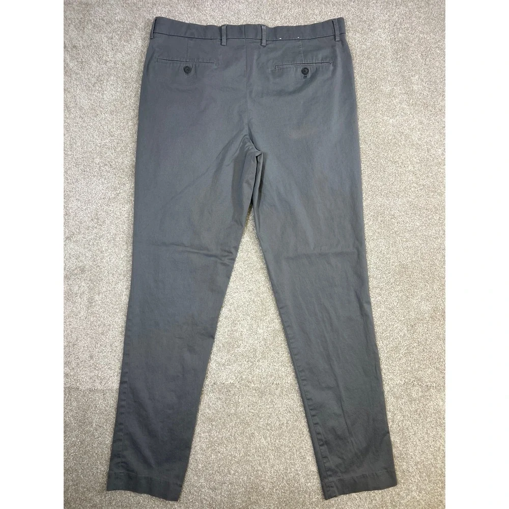 Express Performance Extra Slim Fit Stretch Chinos Mens Pants Gray‎ 34x34 *Read